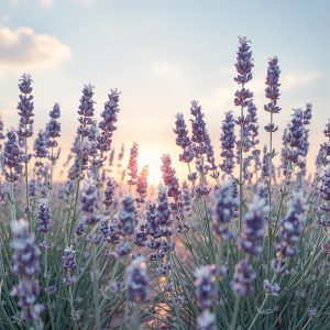 Aroma yang lembut pada lavender membantu meredakan stres